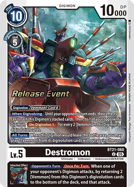[Release Event Stamped] Destromon (BT21-060) Uncommon