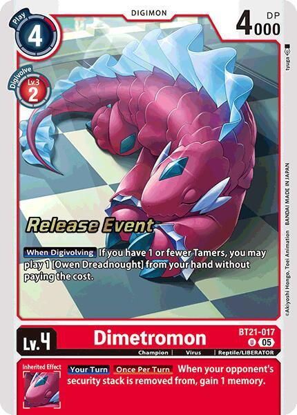 [Release Event Stamped] Dimetromon (BT21-017) Uncommon