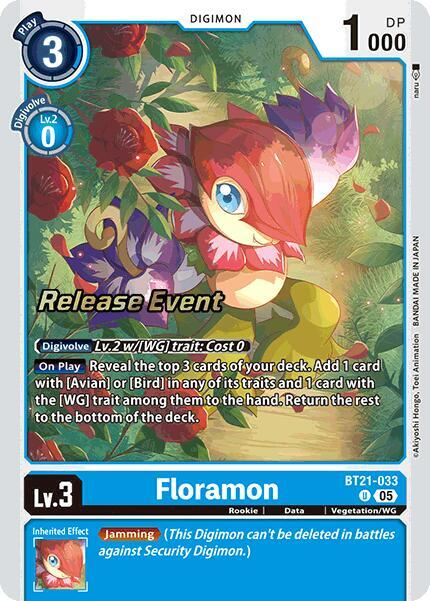 [Release Event Stamped] Floramon (BT21-033) Uncommon