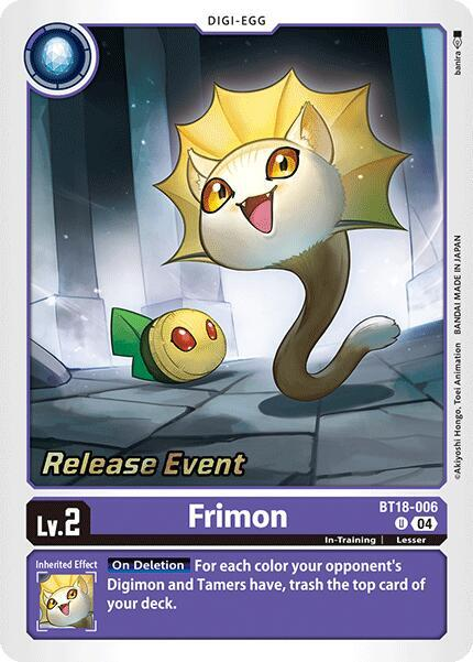 [Release Event Stamped] Frimon (BT18-006) Uncommon