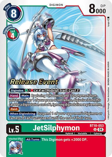 [Release Event Stamped] JetSilphymon (BT18-053) Uncommon