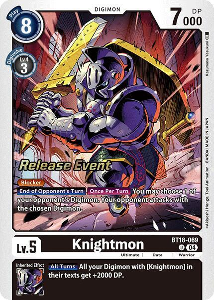 [Release Event Stamped] Knightmon (BT18-069) Uncommon