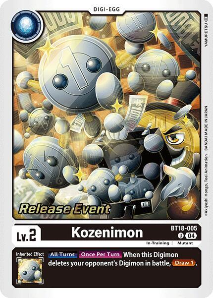 [Release Event Stamped] Kozenimon (BT18-005) Uncommon