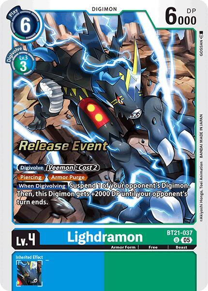 [Release Event Stamped] Lighdramon (BT21-037) Uncommon