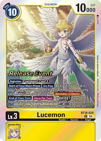 [Release Event Stamped] Lucemon (BT18-034) Rare