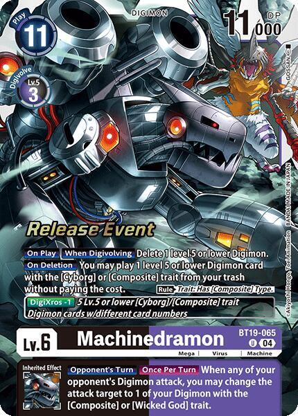 [Release Event Stamped] Machinedramon (BT19-065) Uncommon