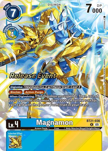 [Release Event Stamped] Magnamon (BT21-036) Rare