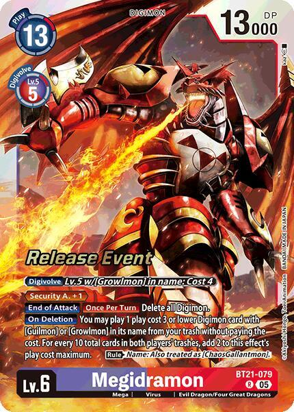 [Release Event Stamped] Megidramon (BT21-079) Rare