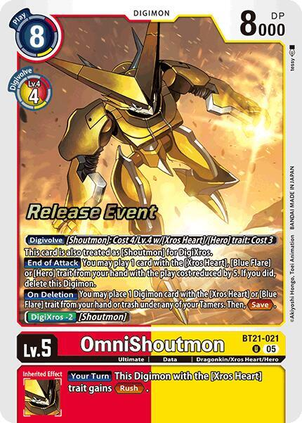 [Release Event Stamped] OmniShoutmon (BT21-021) Uncommon