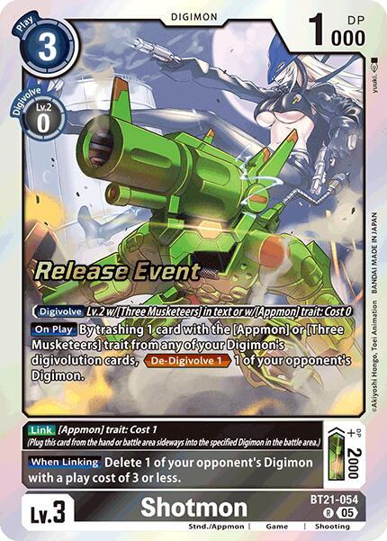 [Release Event Stamped] Shotmon (BT21-054) Rare