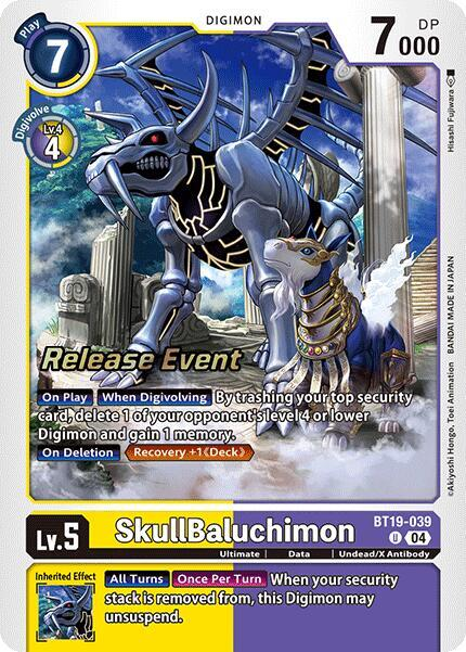 [Release Event Stamped] SkullBaluchimon (BT19-039) Uncommon