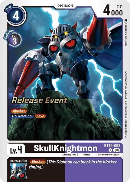 [Release Event Stamped] SkullKnightmon (BT19-058) Uncommon