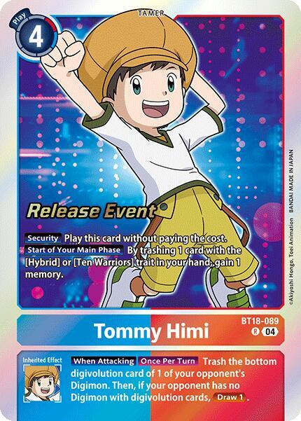 [Release Event Stamped] Tommy Himi (BT18-089) Rare