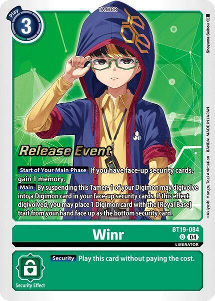 [Release Event Stamped] Winr (BT19-084) Uncommon