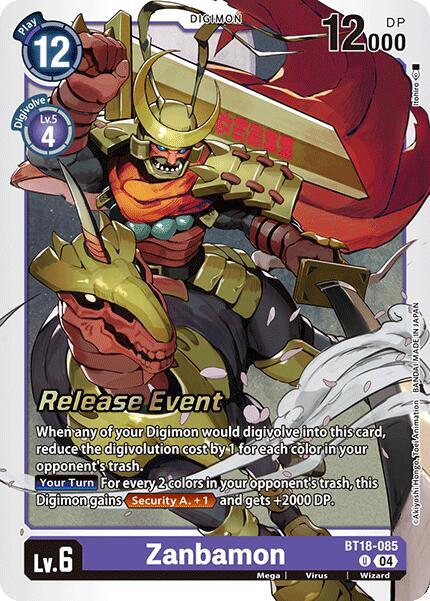 [Release Event Stamped] Zanbamon (BT18-085) Uncommon