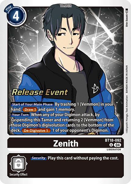 [Release Event Stamped] Zenith (BT18-092) Uncommon