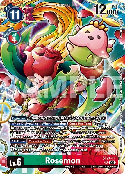 [Participant Release Event BT25] Non Foil Rosemon (ST24-11)