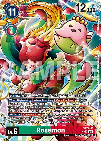 [Participant Release Event BT25] Foil Winner Rosemon (ST24-11)