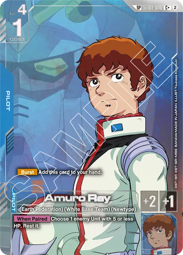 ST01-010: Amuro Ray (SP Alternative Art)