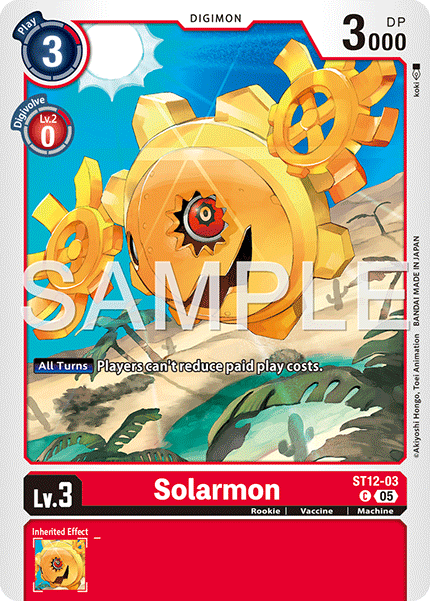 Solarmon (ST12-03) Digimon Generation [AD01]