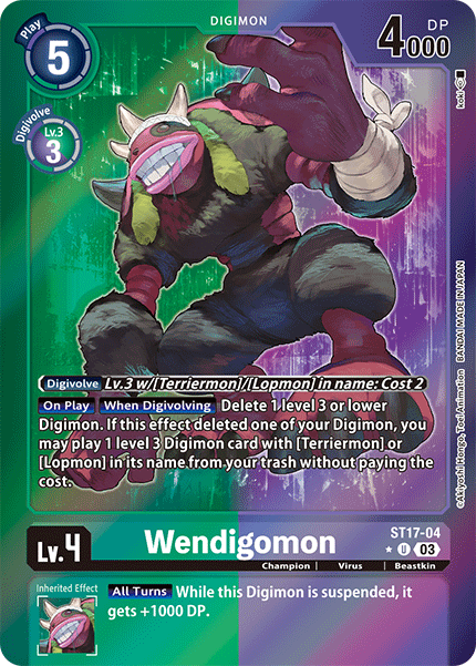 Wendigomon (ST17-04) Alternative Art Secret Pack