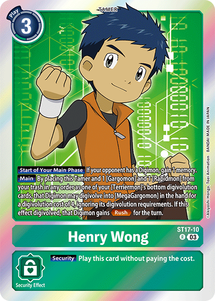 Henry Wong (ST17-10) Rare