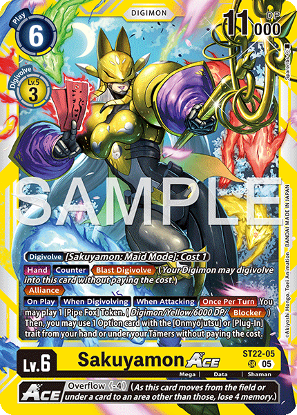 Sakuyamon ACE (ST22-05) Super Rare