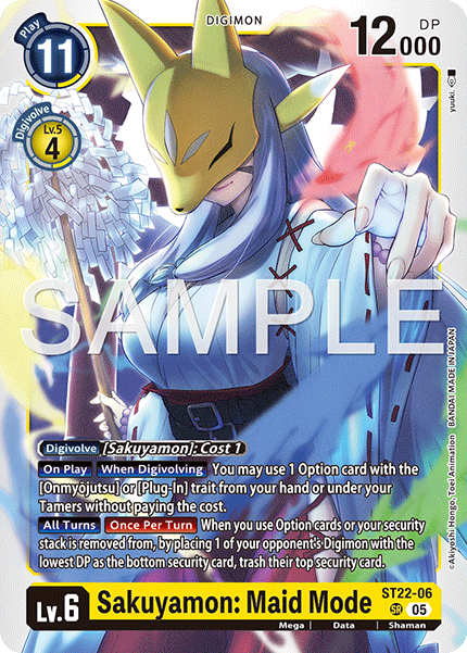 Sakuyamon: Maid Mode (ST22-06) Super Rare