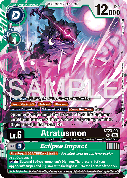 Atratusmon/Eclipse Impact (ST23-09) Super Rare