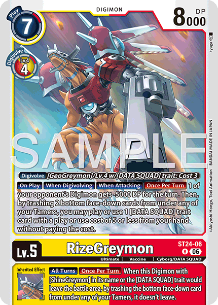 RizeGreymon (ST24-06) Rare