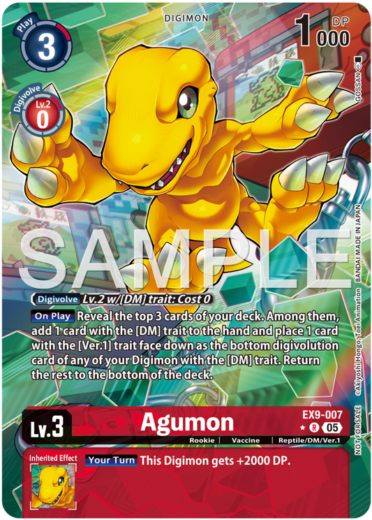 Agumon (EX9-007) [Winner Foil Alternative Art EX9 Release Event]