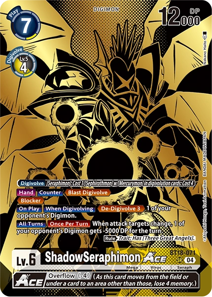ShadowSeraphimon ACE (BT18-071) Rise of Digimon [PB21]