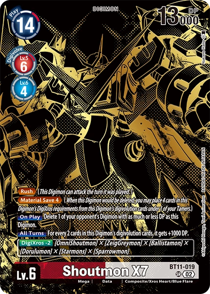 Shoutmon X7 (BT11-019) Rise of Digimon [PB21]