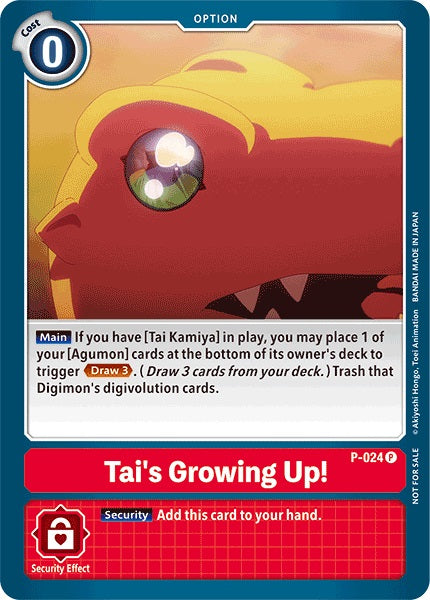 Tai's Growing Up! (P-024) (Special Release Memorial Pack)