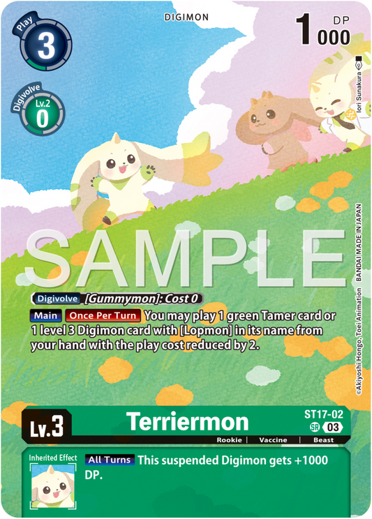 (Pre-order 31/10/2025) Terriermon (ST17-02) Billion Bullet [LM06]