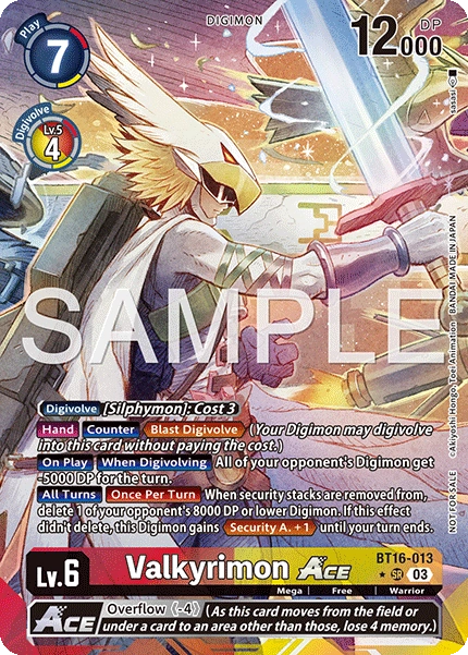 [Participant Release Event BT23] Winner Foil Textured Vakyrimon Ace (BT16-013) Super Rare