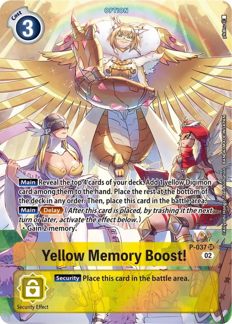 Yellow Memory Boost! P-037 Promo Super Rare Alt