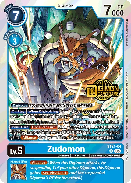 Zudomon (ST21-04) Uncommon (Welcome Tamers Pack)