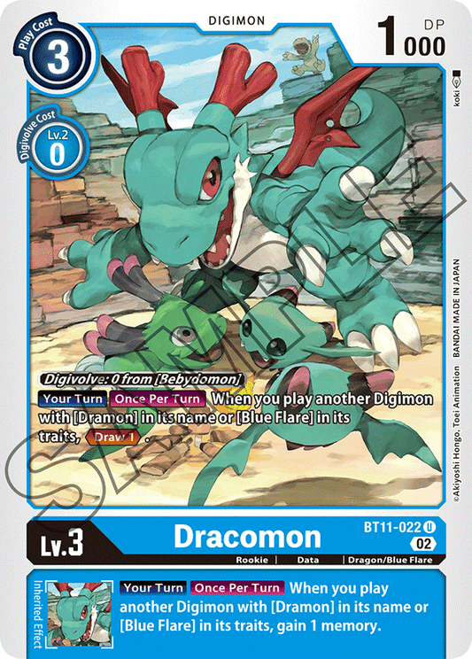 Foil Dracomon (BT11-022) Uncommon