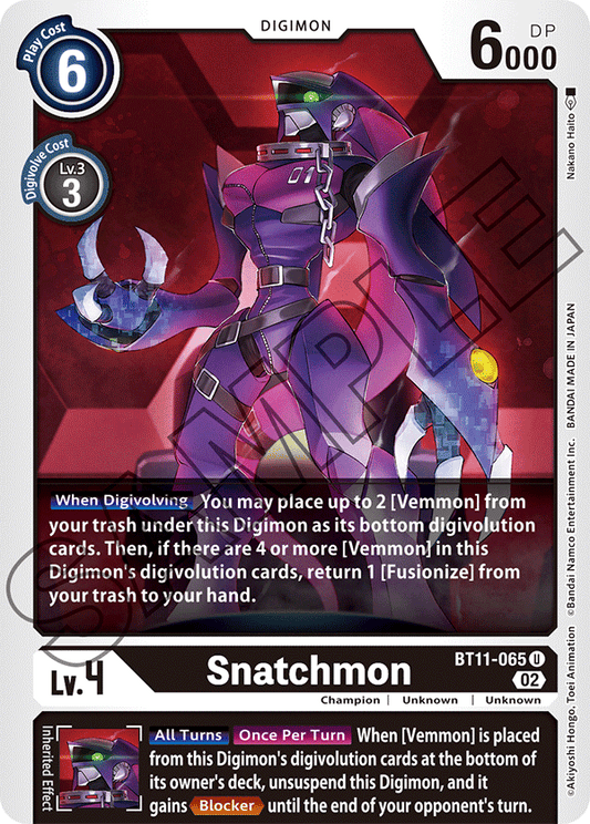 Foil Snatchmon (BT11-065) Uncommon