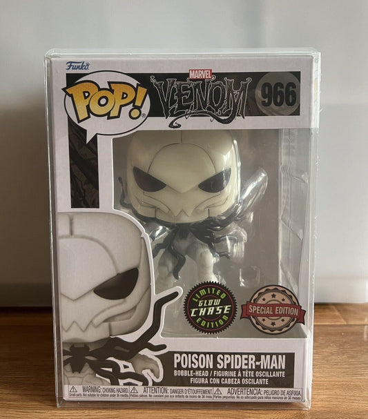Funko Pop! vinyl Marvel venom poison spider-man 🕷chase 966 + Protector