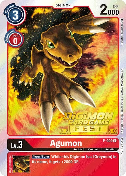 Agumon (P-009) Fest Stamped