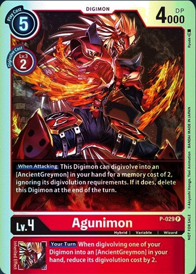 Agunimon (P-029) Foil Great Legend Power Up Pack