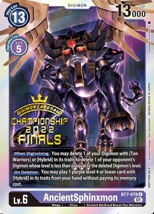 AncientSphinxmon (BT7-078) (2022 Championship Finals Event Pack)