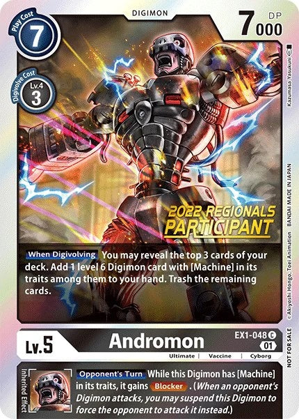 Andromon (EX1-048) (2022 Regionals Participant)