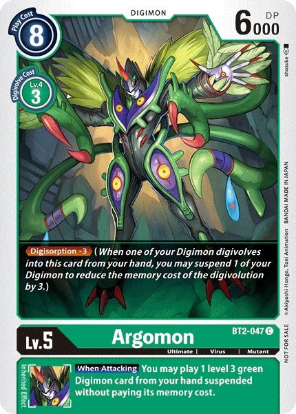 Argomon (BT2-047) (Official Tournament Pack Vol.2)