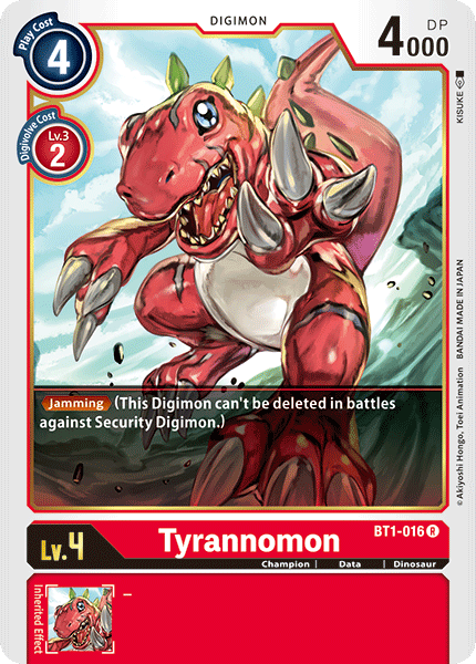 Tyrannomon (BT1-016) Rare