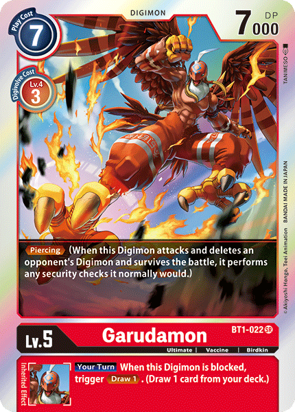 Garudamon (BT1-022) Super Rare