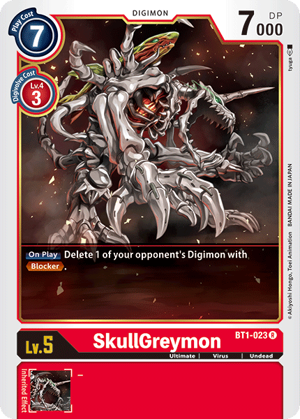 SkullGreymon (BT1-023) Rare