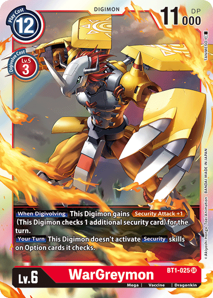 WarGreymon (BT1-025) Super Rare